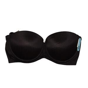 BALI‎ NEW $48 One Smooth U Stay in Place Strapless Bra Black 34C